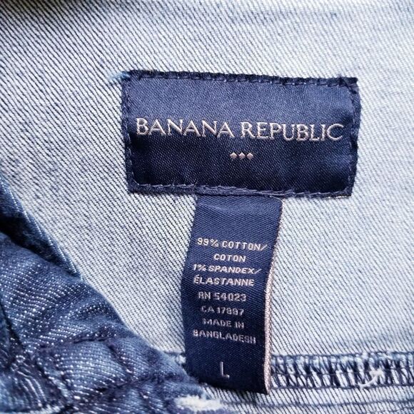 Denim jean jacket painted Stay Wild bleach dyed L - Picture 7 of 7